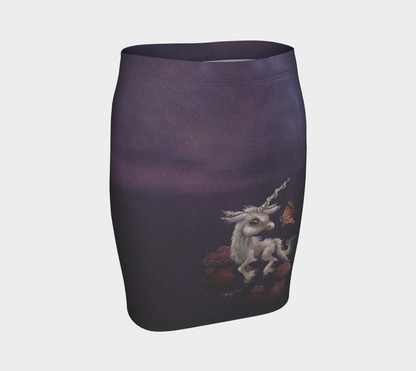 Dark Unicorn sparkle fitted skirt
